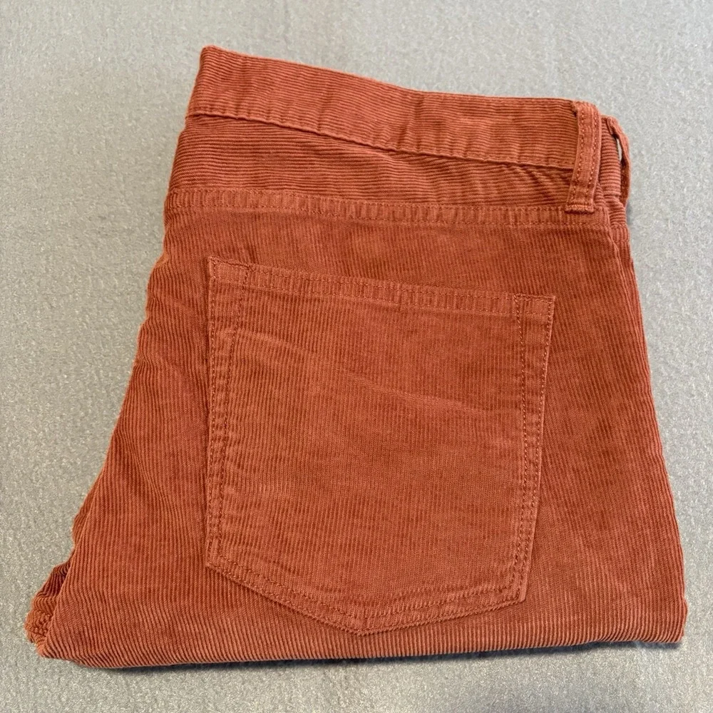 JCrew Corduroy Pants Men 33x30 Rust Style 250 Straight Fit Stretch Medium Wale